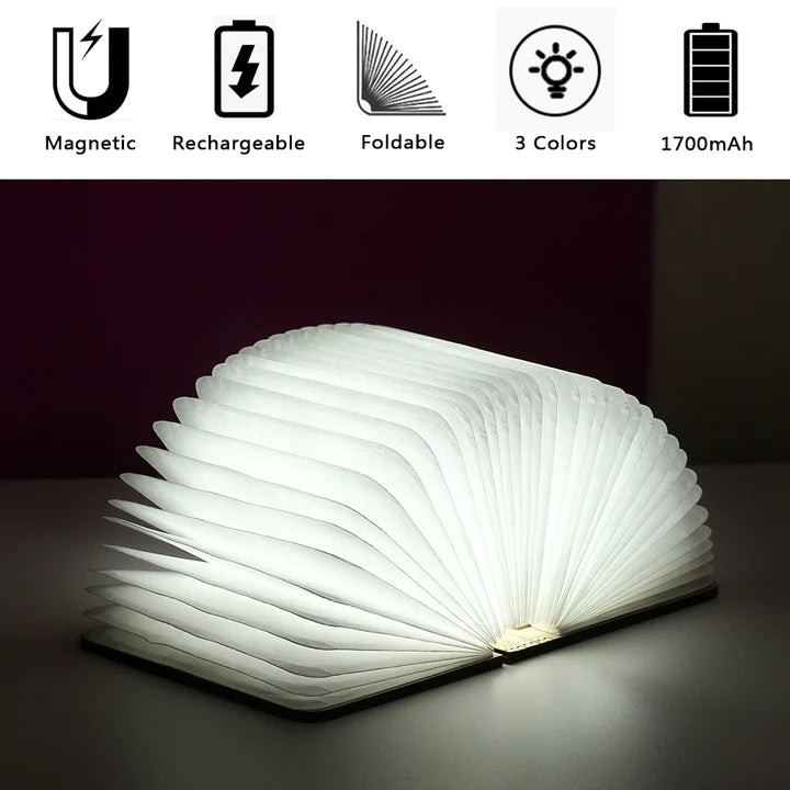 🎁 Best Holiday Gift 🎁 PORTABLE COLORFUL 3D CREATIVE LED BOOK NIGHT