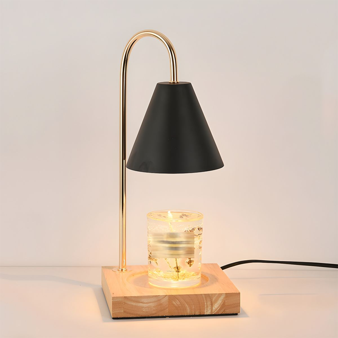 Wooden Base Candle Warmer Lamps