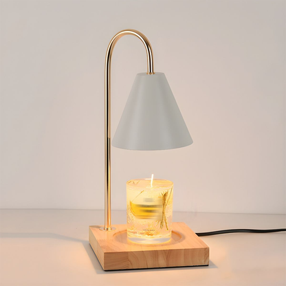 Wooden Base Candle Warmer Lamps