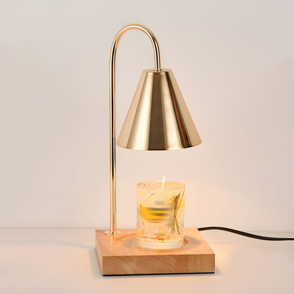 Wooden Base Candle Warmer Lamps