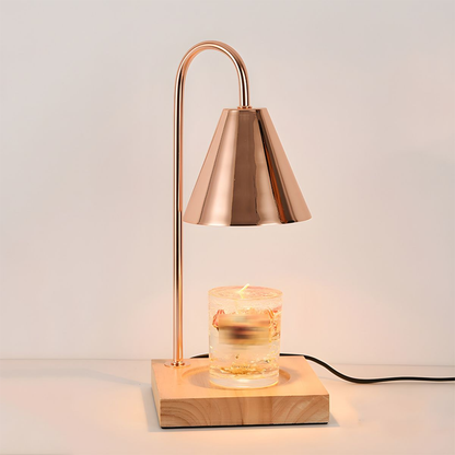 Wooden Base Candle Warmer Lamps