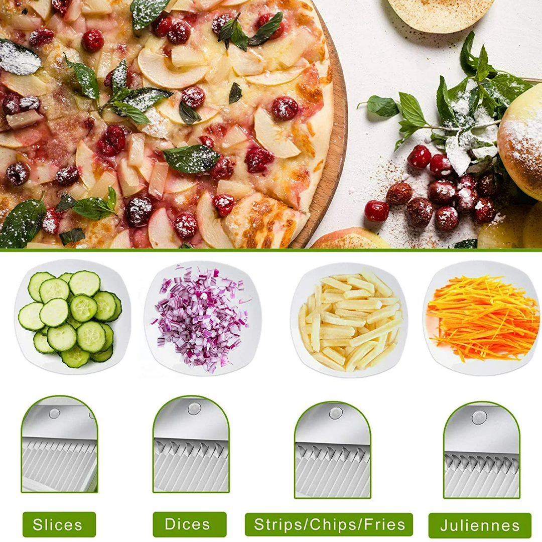 Topmart Chop - 5-in-1 Safe Vegetable Cutter | Fast and Easy Food Prep Tool