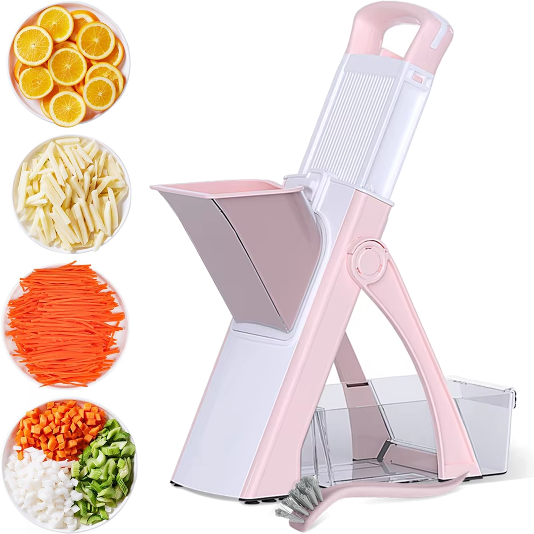 Topmart Chop - 5-in-1 Safe Vegetable Cutter | Fast and Easy Food Prep Tool