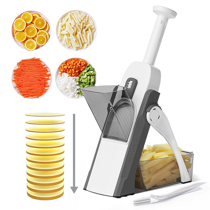 Topmart Chop - 5-in-1 Safe Vegetable Cutter | Fast and Easy Food Prep Tool