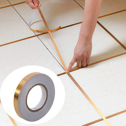 1Roll 50M Tile Gap Mildewproof Tape Self Adhesive Living Room Floor Wall Sticker Gap Sealing Foil Strip Home Indoor Decoration